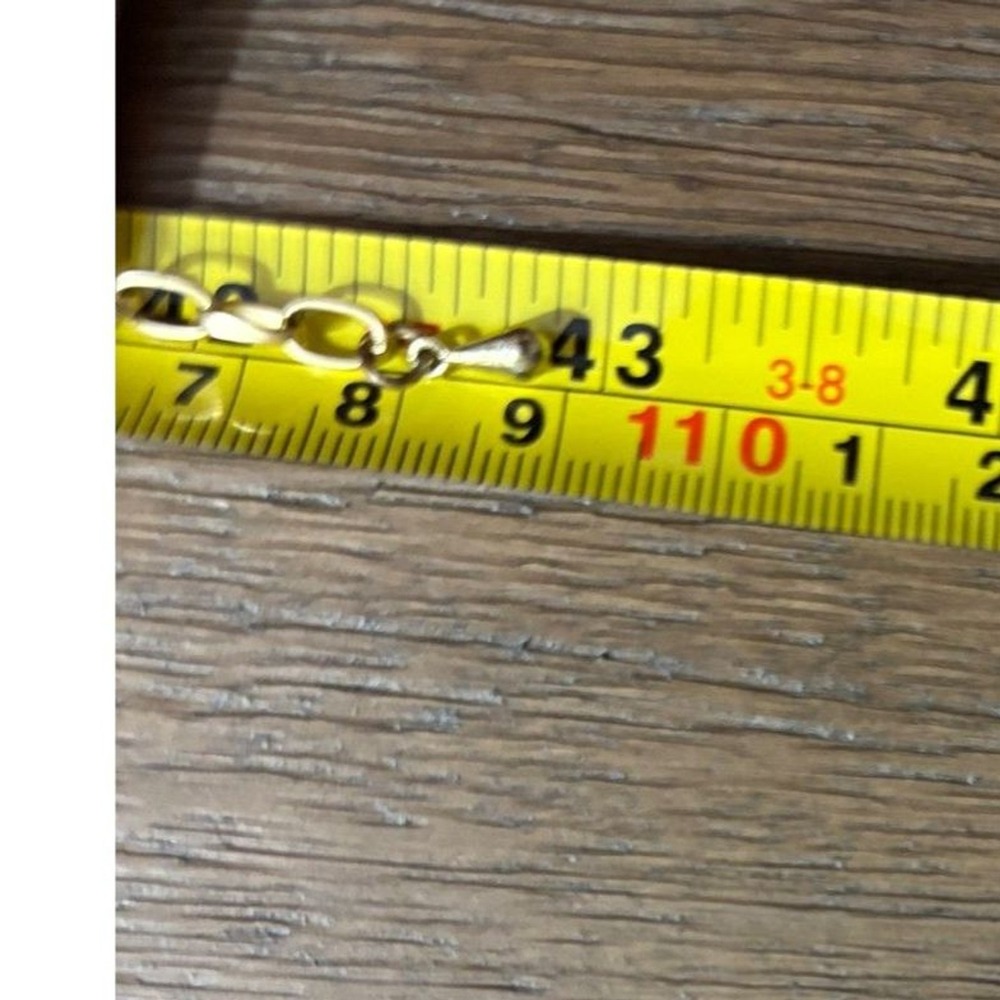 Chico's Style Extra Long 43" Leopard Print Resin & Matte Gold Link Rope Necklace - Picture 10 of 11